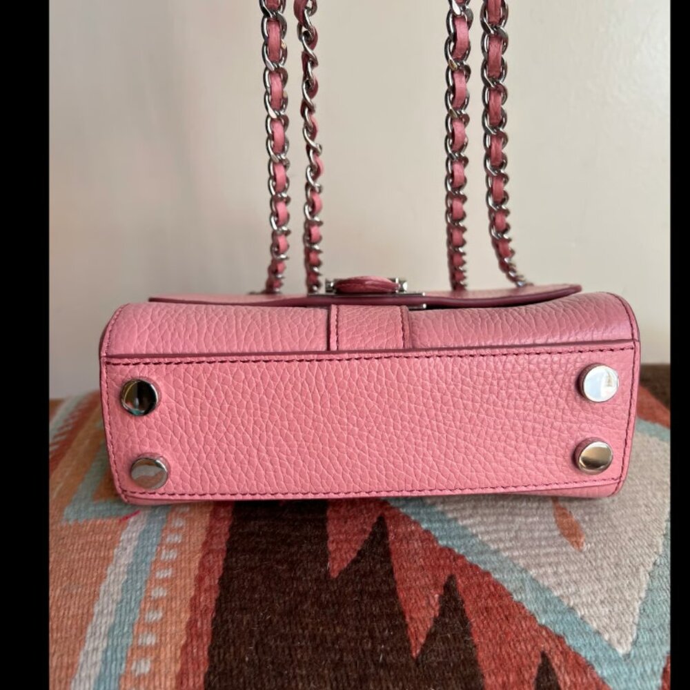 Aspinal of London Lottie Micro Bag Pink $1,000 New - Picture 16 of 16